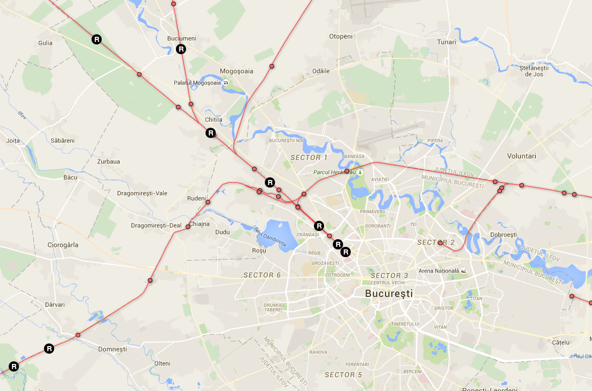 Mersul trenurilor real time
