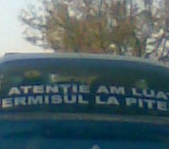 Am luat permisul la Pitesti!