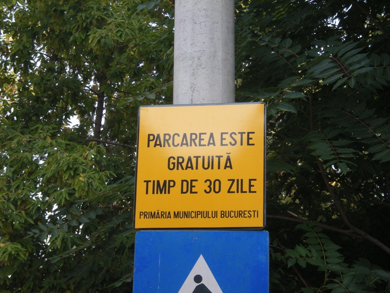 Parcare gratuita pentru 30 de zile?