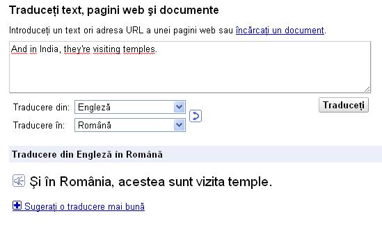 Inca una cu Google Translate