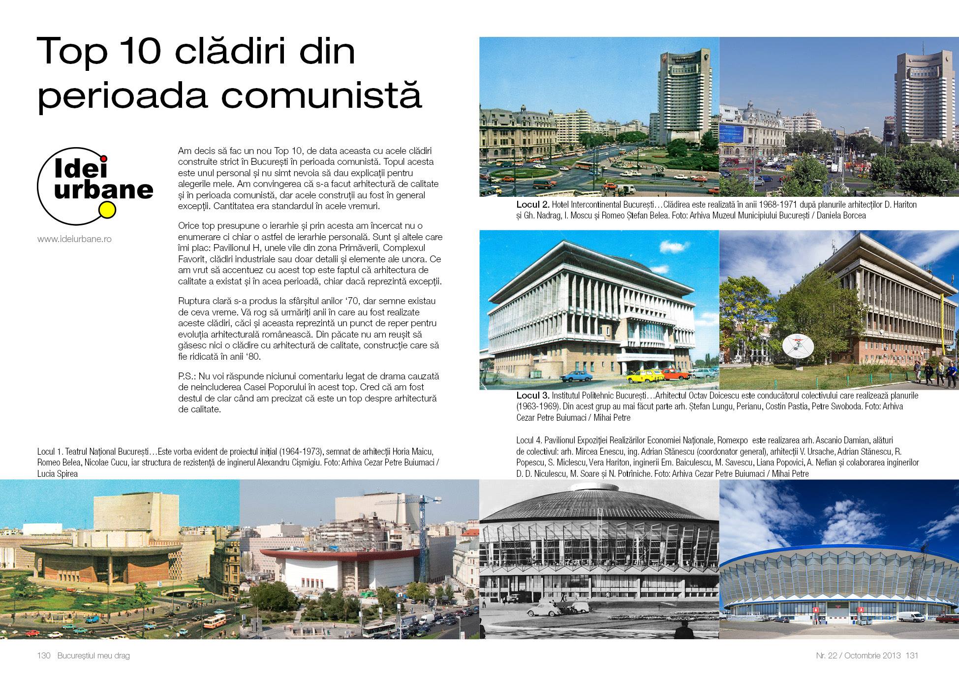 Revista Bucurestiul meu drag, ultimul numar