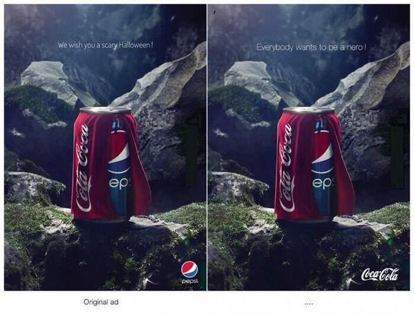 Coca cola ridiculizeaza Pepsi