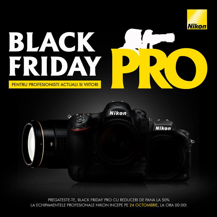 Nikon Black Friday 2014 in perioada 24-26 octombrie