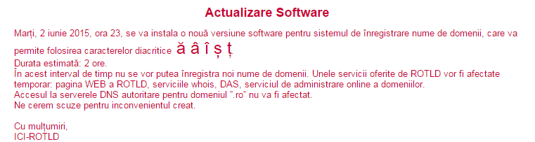 Liber la numele de domenii cu diacritice