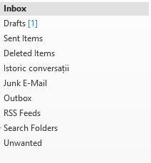 Mi-a dispărut folder-ul Drafts din Microsoft Outlook